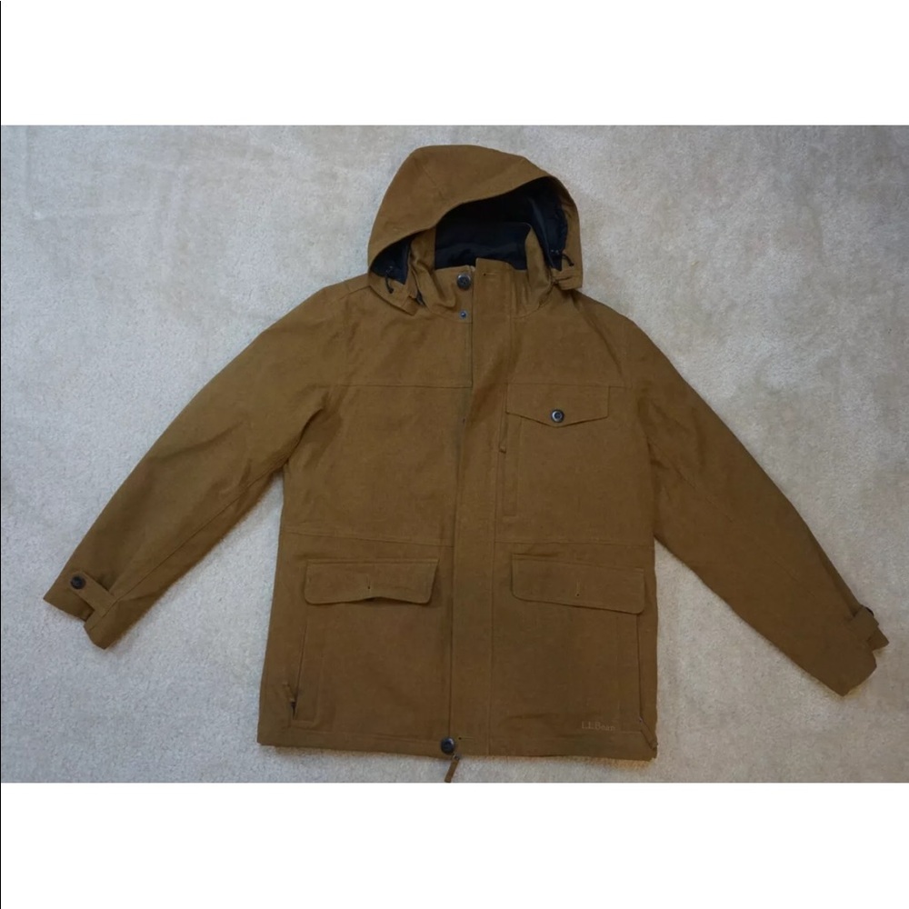 L.L. Bean Mens All Season 3 In 1 Jacket Brown